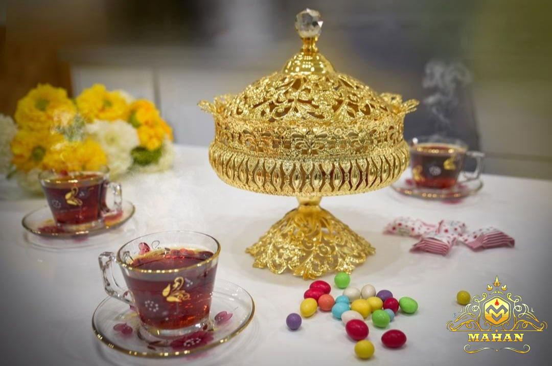 آجیل خوری تک پایه بزرگ(طلایی)