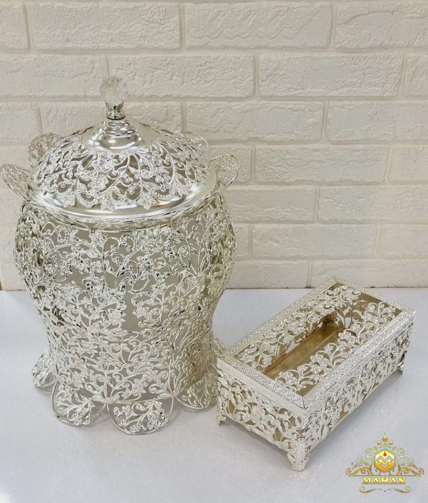 سطل و دستمال آزالیا سیلور